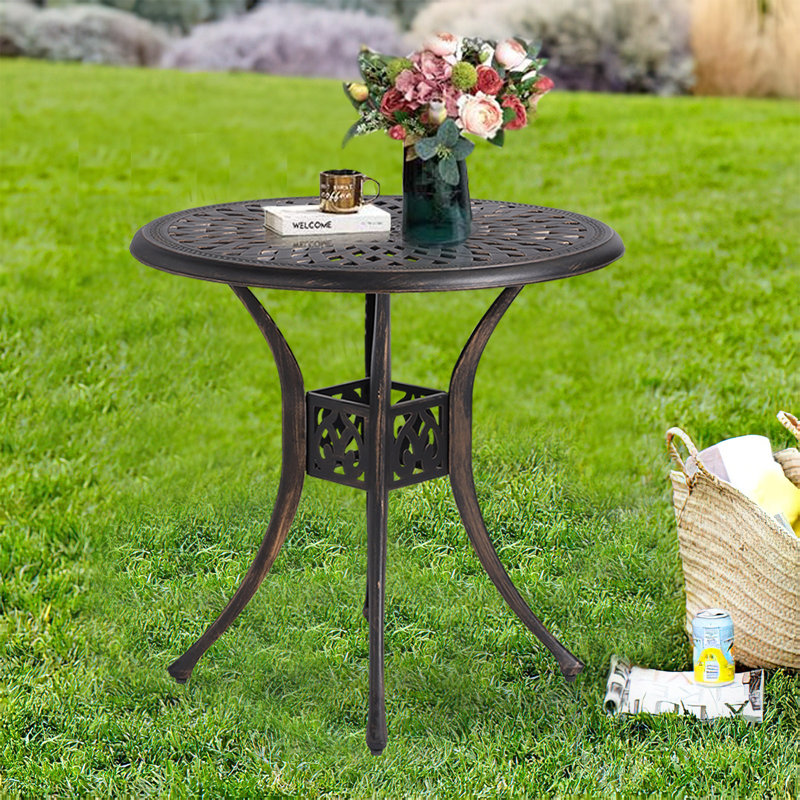 GIODIR Metal Outdoor Side Table Wayfair